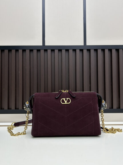 VALENTINO GARAVANI Matte GARAVANI PANTHEA Handbag Purple