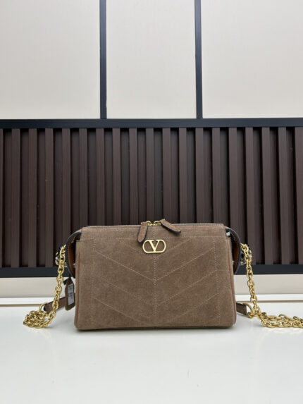 VALENTINO GARAVANI Matte GARAVANI PANTHEA Handbag Khaki