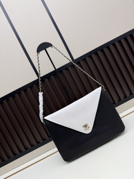 Chanel Double Pocket Flap Bag Black