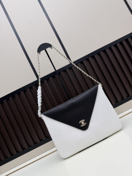 Chanel Double Pocket Flap Bag White