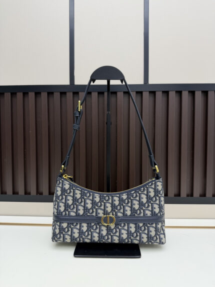 New Arrival  DIOR Miss Caro Mini Shoulder Dumpling Bag  Monogram