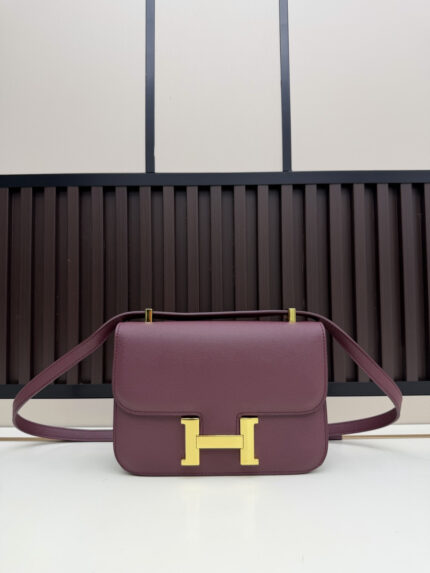 Hermès Large Stewardess Bag  Dusty rose