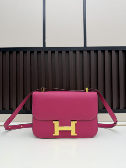 Hermès Large Stewardess Bag Fuchsia