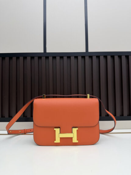 Hermès Large Stewardess Bag Orange