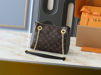 LV Surene BB Handbag in Black and Brown Luxury fashion