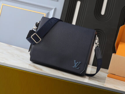 LV Aerogram Messenger Bag Dark Blue