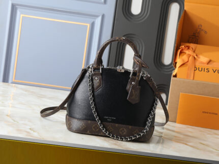 Louis Vuitton Alma BB handbag Black Samurai Trunk series