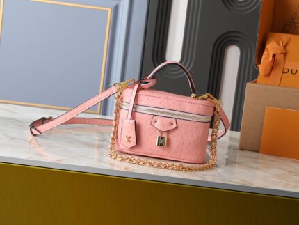 LV Vanity Chain Pouch Handbag  in Pink