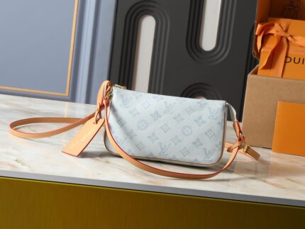 LOUIS VUITTON Pochette Accessories Handbag Light Blue