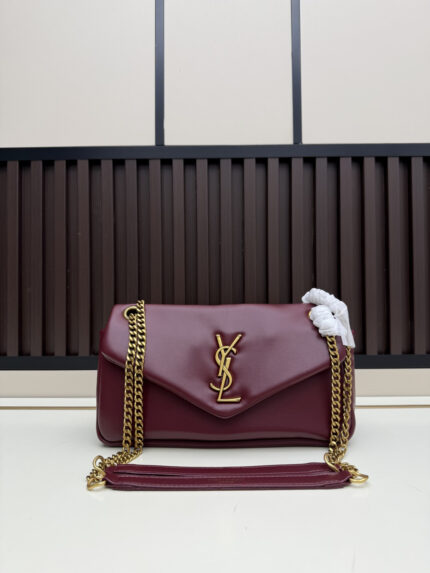 YSL Saint Laurent Spring Summer 2026 New Bags Burgundy