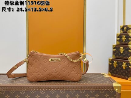 LV  New Liv embossed mahjong bag