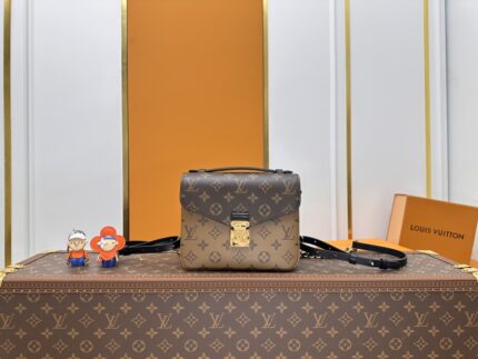 LV Monogram with Yellow Floral Print Pochette Métis Backpack