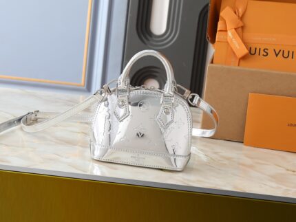 LV Nano Alma Mini Shell Bag Silver Style