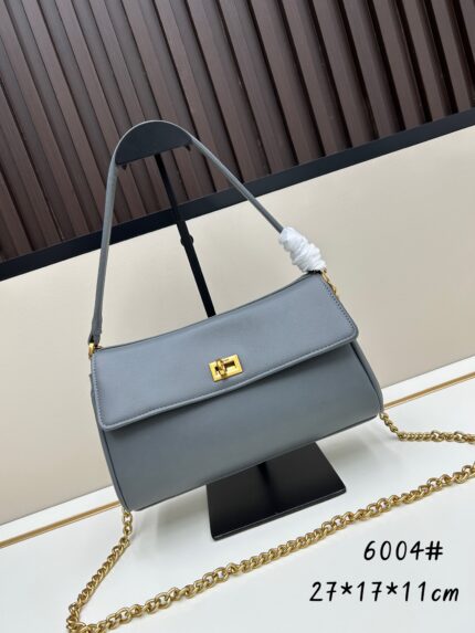 Balenciaga Rodeo Nano blue with gold-tone chain strap