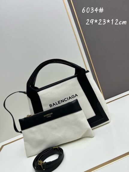 BALENCIAGA Cabas S small tote bag  white