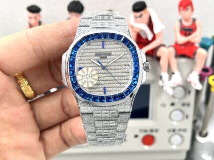 PATEK PHILIPPE Nautilus 5719 Series Top-Tier Fully Diamond-Set Watch
