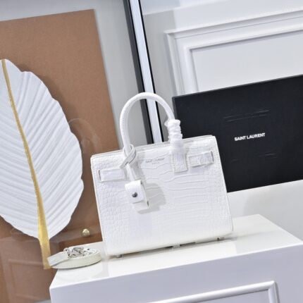 YSL Kate Open interior Bag White Small Size Clean and sophisticated