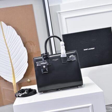 YSL Kate Black Open interior Plain weave Bag  Small Size Clean and sophisticated