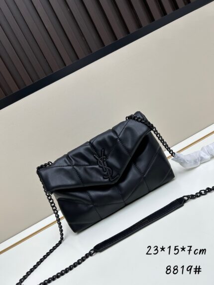 YSL Loulou Puffer cloud bag Small size Black