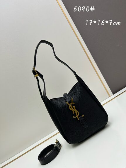 YSL Mini Hobo Underarm Bag Black