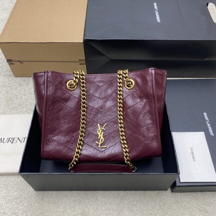 YSL Niki small shopping bag Red